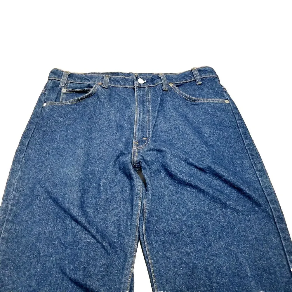 Levi's 517 Jeans Men Size 36x34 Orange Tab Vintage Denim 1993 USA Made (35x34.5)